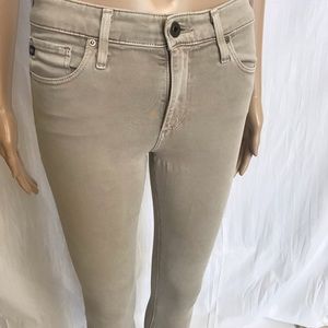 Rare tan AG Farrah Skinny Jean